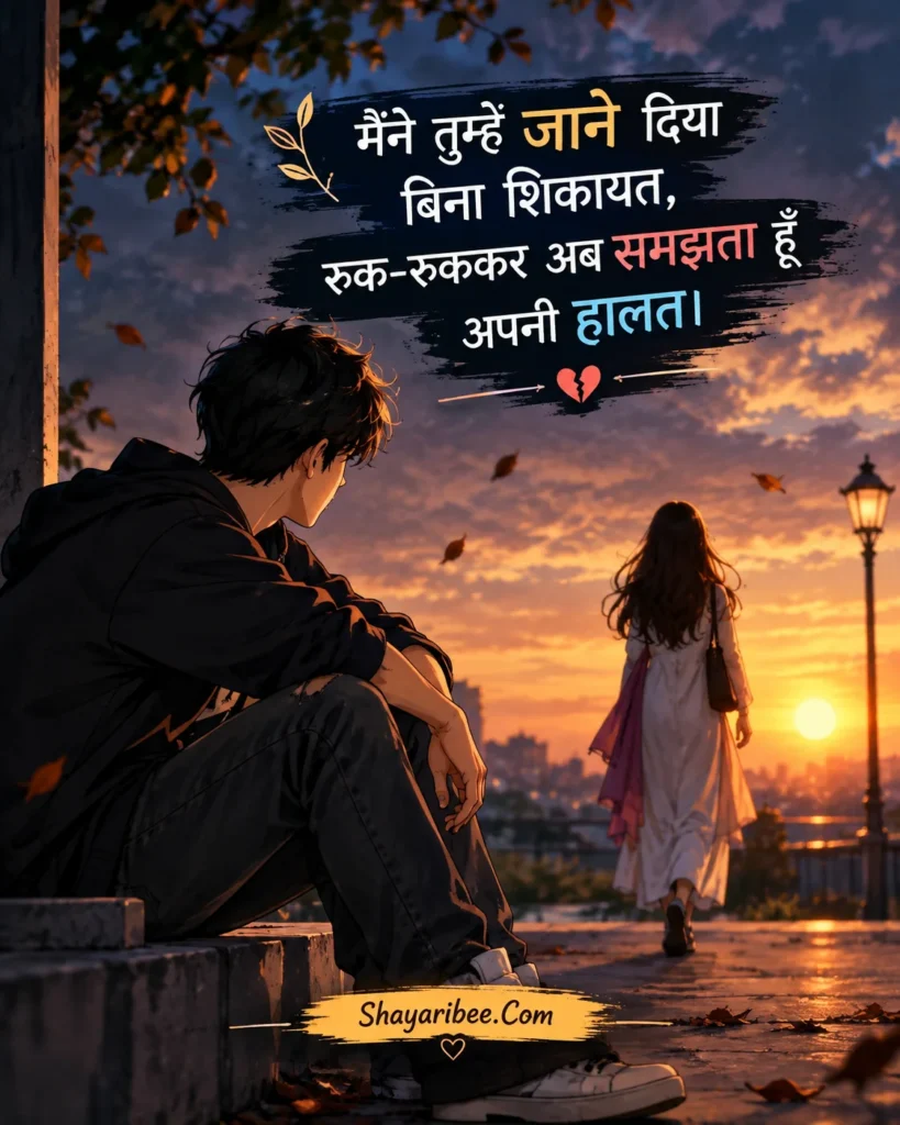 Anime Boy Girl Breakup Scene Sad Shayari Shayaribee.Com