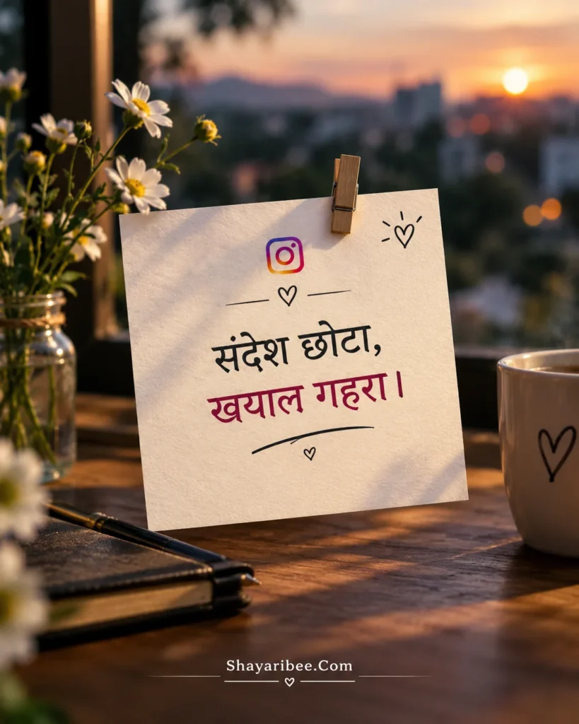 Instagram Note par chhota message aur gehre khayal